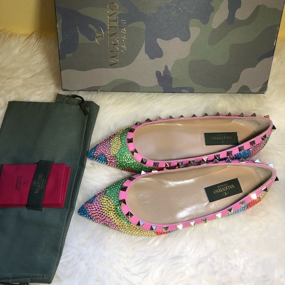 【sold】New authentic Valentino stud flats - Picture 6 of 8